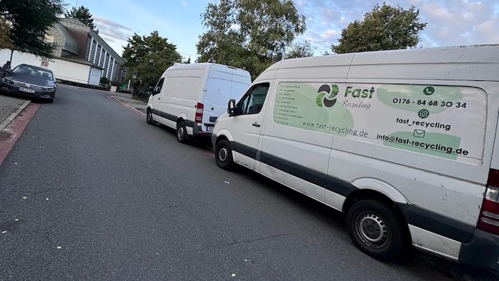 Transporter von Fast Recycling im Einsatz in Bremen